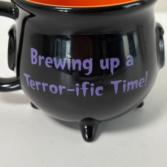 Disney Parks Halloween Cauldron Mug Mickey Minnie Brewing Up A Terror-ific Time - Picture 3 of 6